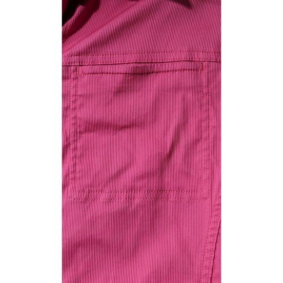 Jones New York Signature Pink/Salmon Cotton Stretch Button Up Jacket Womens Sz L - Picture 6 of 15